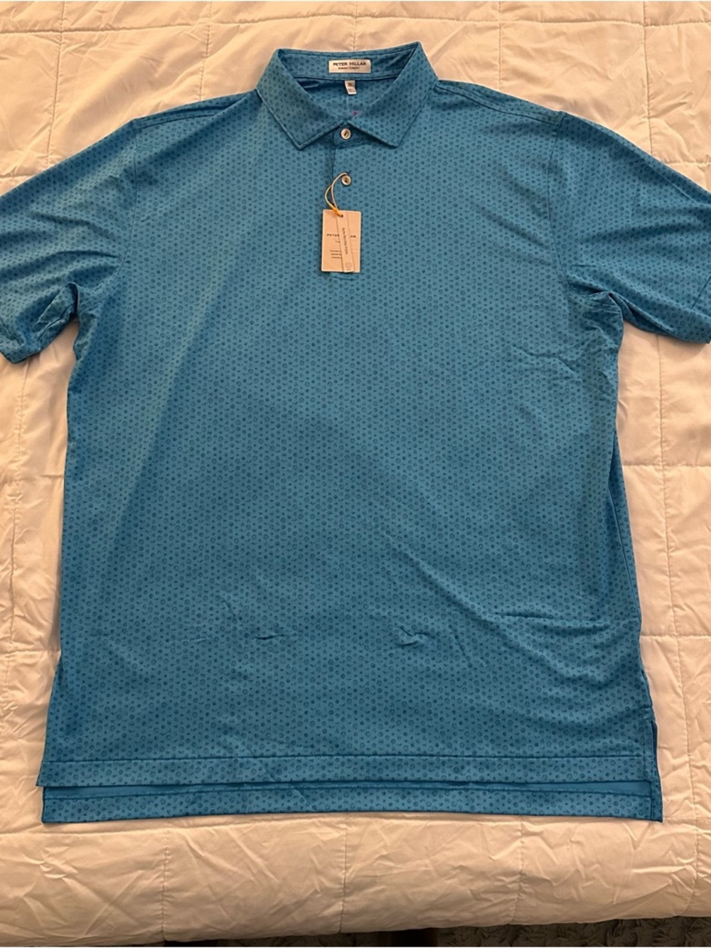 Peter Millar Summer Comfort Golf Polo | Men’s XL | $115 Blue - NEW with tags